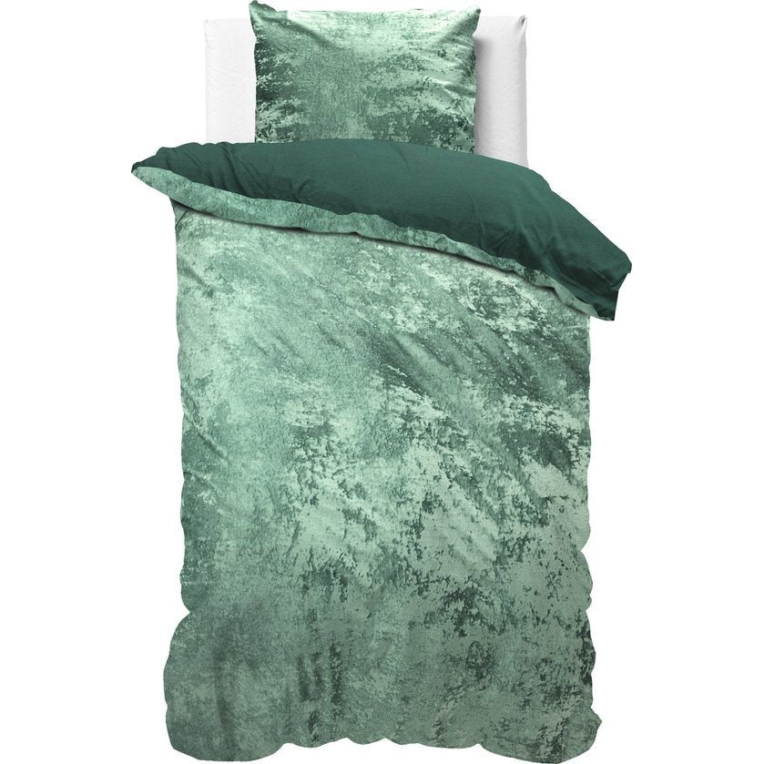 Crushed Velvet Bottle Groen